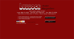 Desktop Screenshot of lubbockautorecyclers.net
